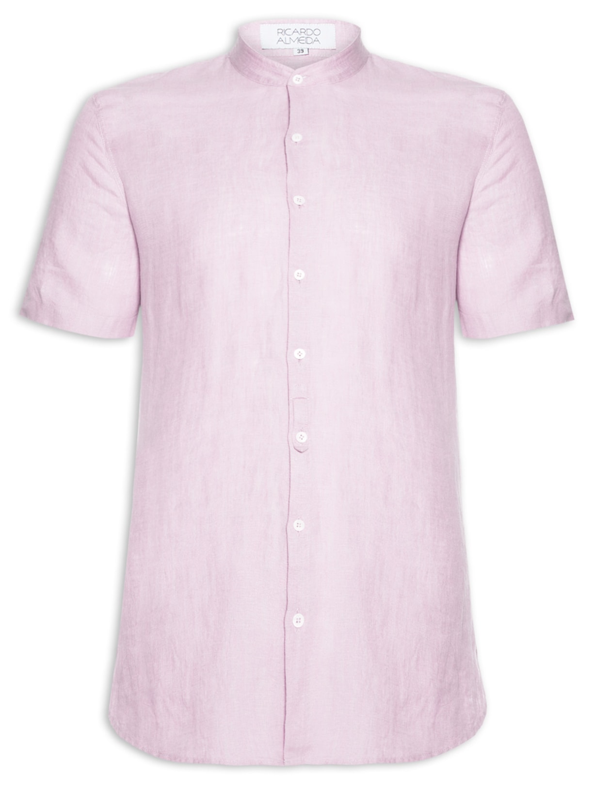 Camisa Masculina Manga Curta HRB YD Coo Mpro Rosa Ricardo Almeida