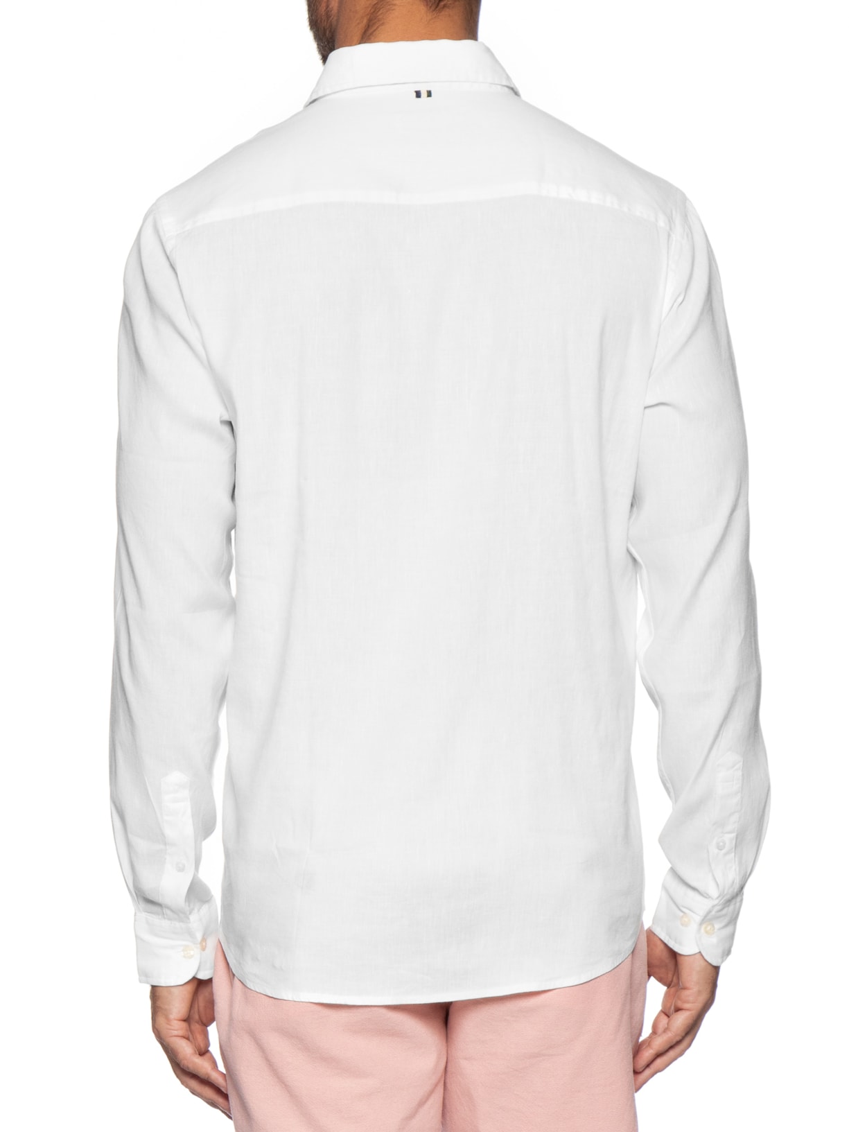 Camisa Masculina Manga Curta Linho Tech Branco Reserva