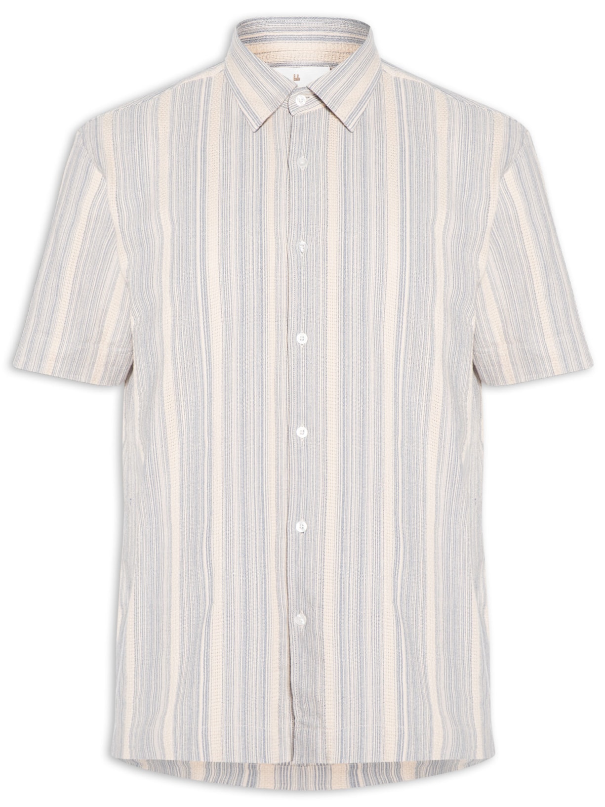 Camisa Masculina Manga Curta Listra Náutica - Off White