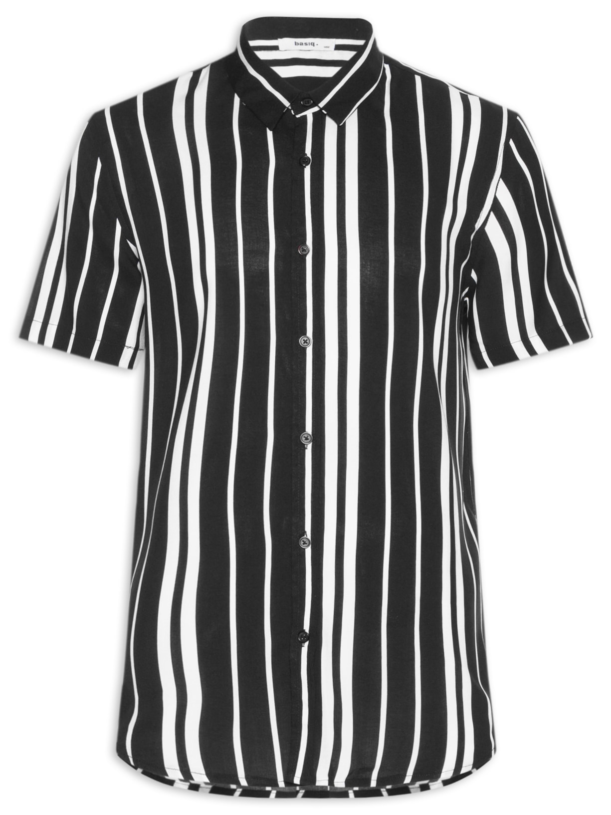 Camisa Masculina Manga Curta Listrada - Preto