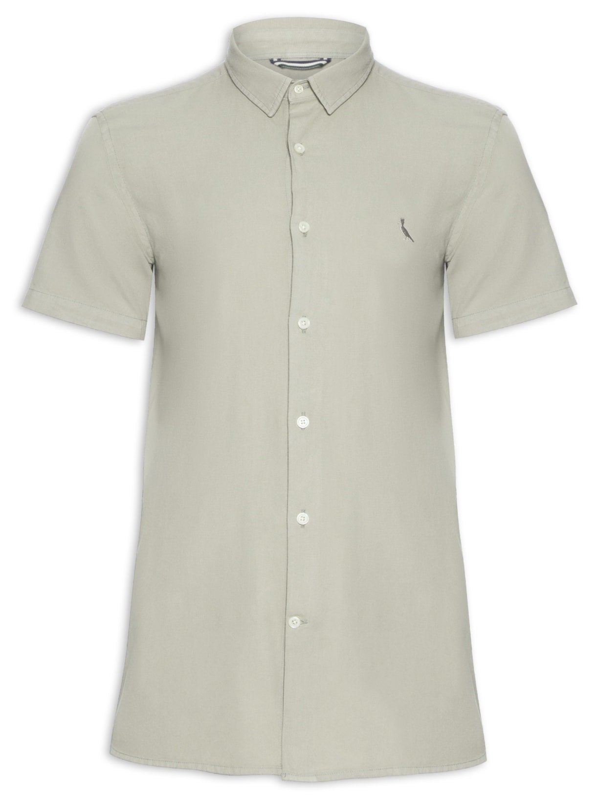 Camisa Masculina Manga Curta Nova Paraty - Cinza