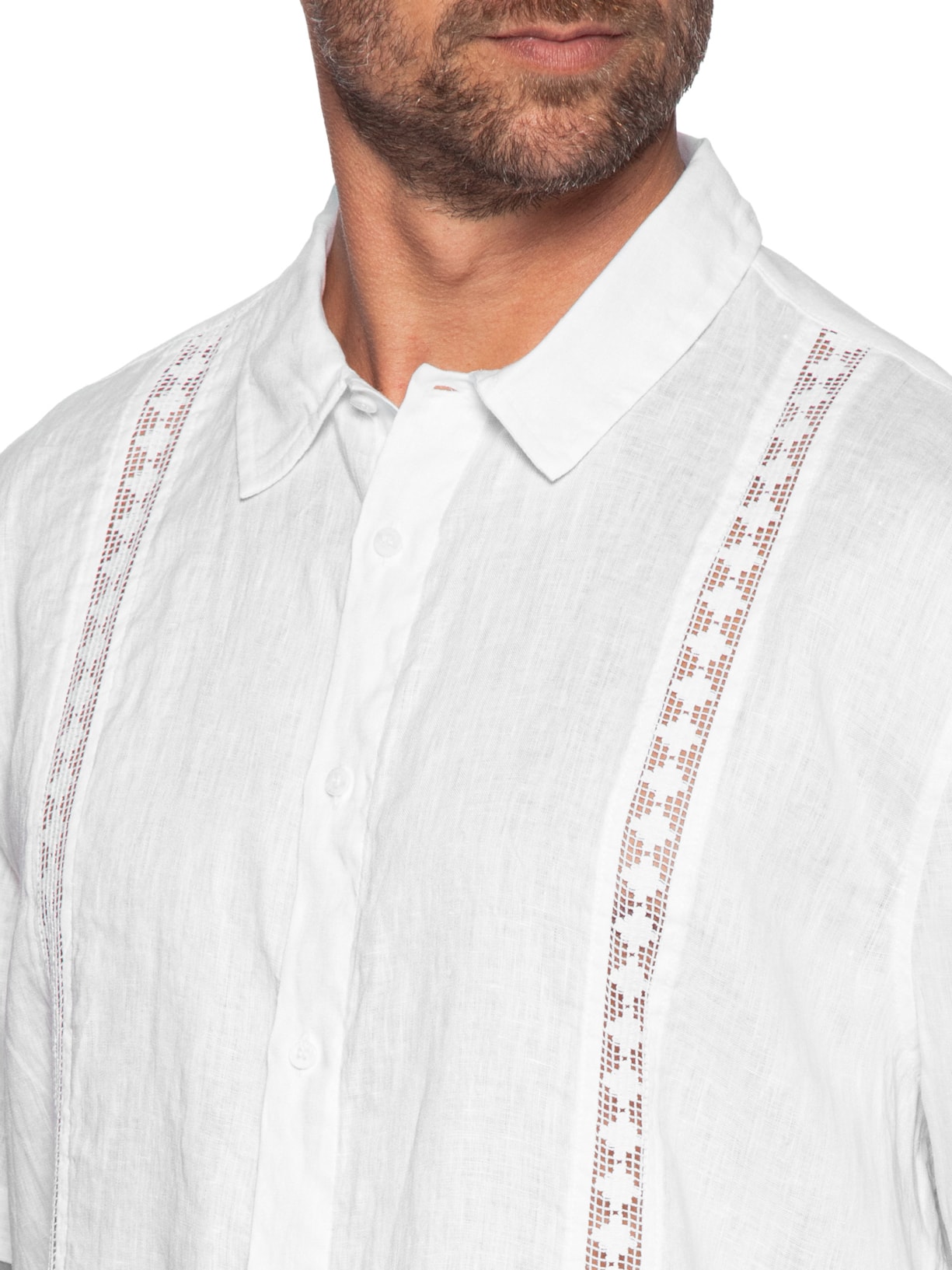 Camisa Masculina Manga Curta Over Itacaré Branco Osklen