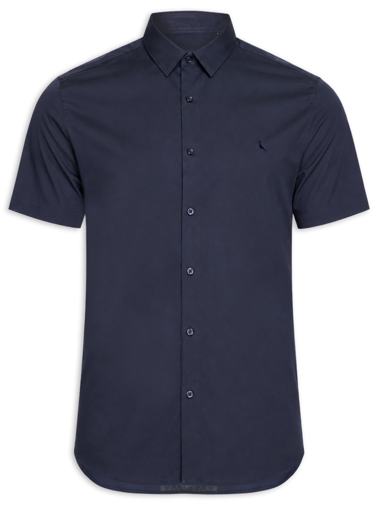 Camisa Masculina Manga Curta Prado Azul Reserva