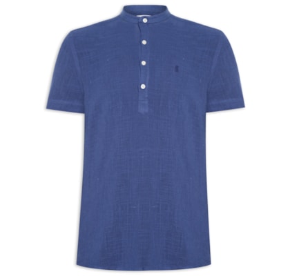 Camisa Masculina Manga Curta Santorini - Azul