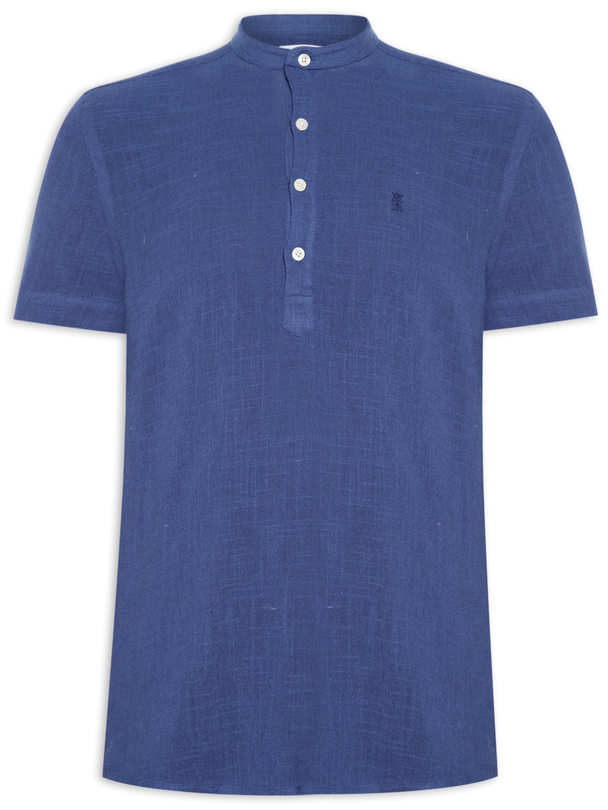 Camisa Masculina Manga Curta Santorini - Azul