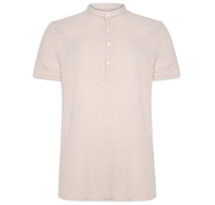 Camisa Masculina Manga Curta Santorini - Bege