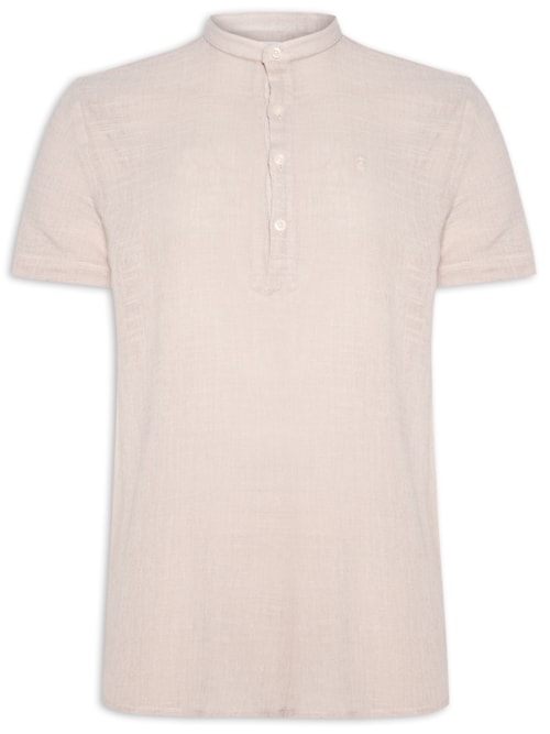 Camisa Masculina Manga Curta Santorini - Bege