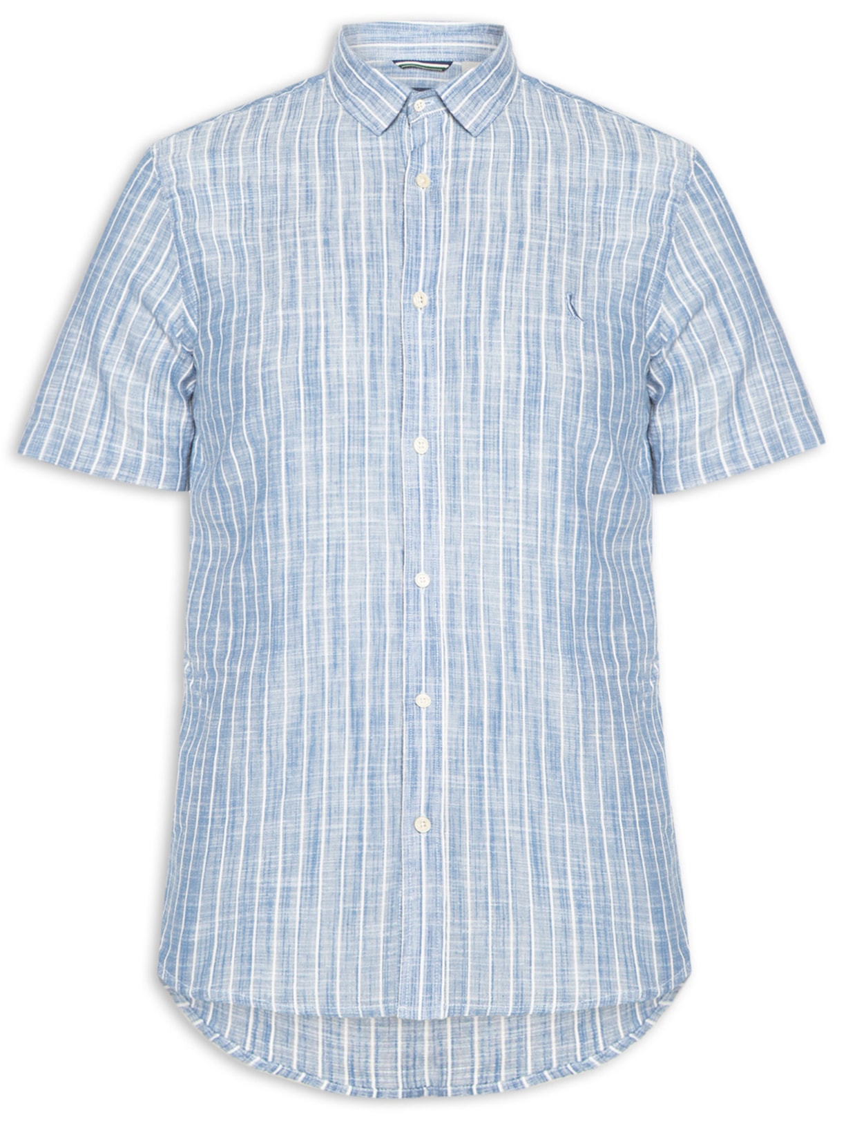 Camisa Masculina Manga Curta Sun - Azul