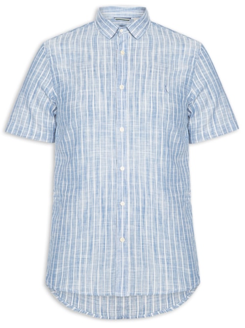 Camisa Masculina Manga Curta Sun - Azul