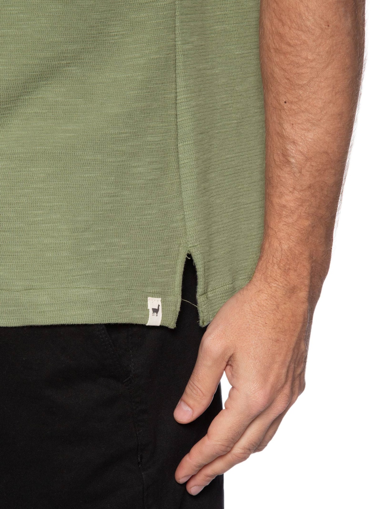 Camisa Masculina Manga Curta Textura Verde Zapalla