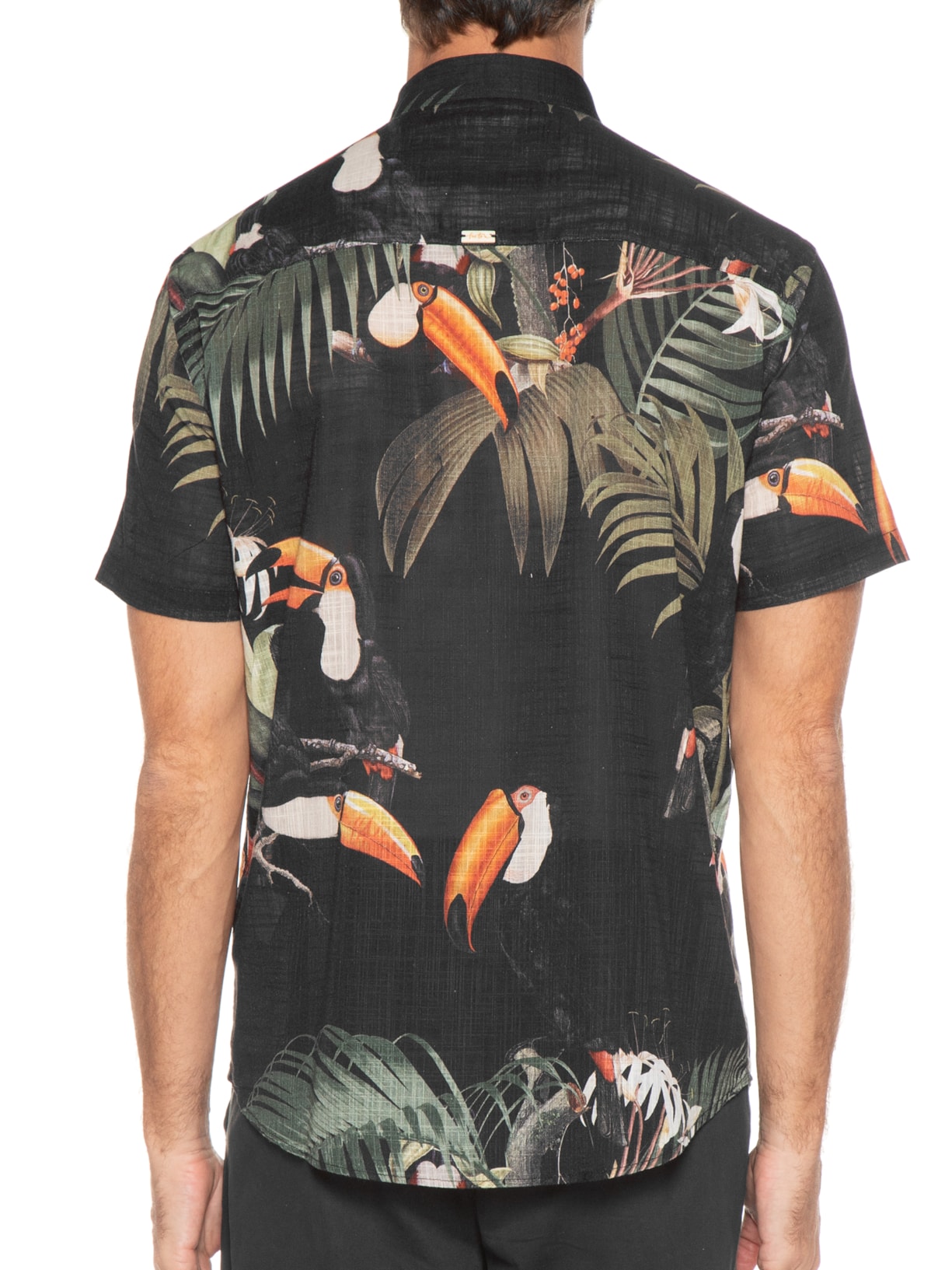 Camisa Masculina Manga Curta Tucano Preto Foxton
