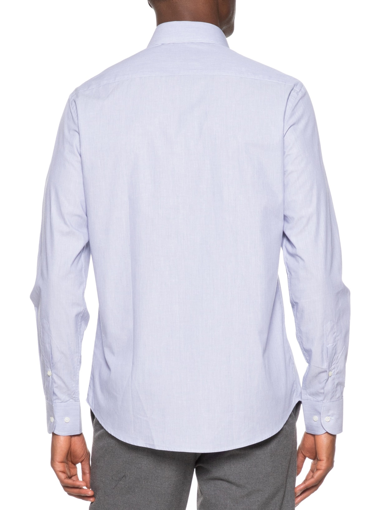 Camisa Masculina Manga Longa Algodão Extra Azul Paramount Alfaiataria