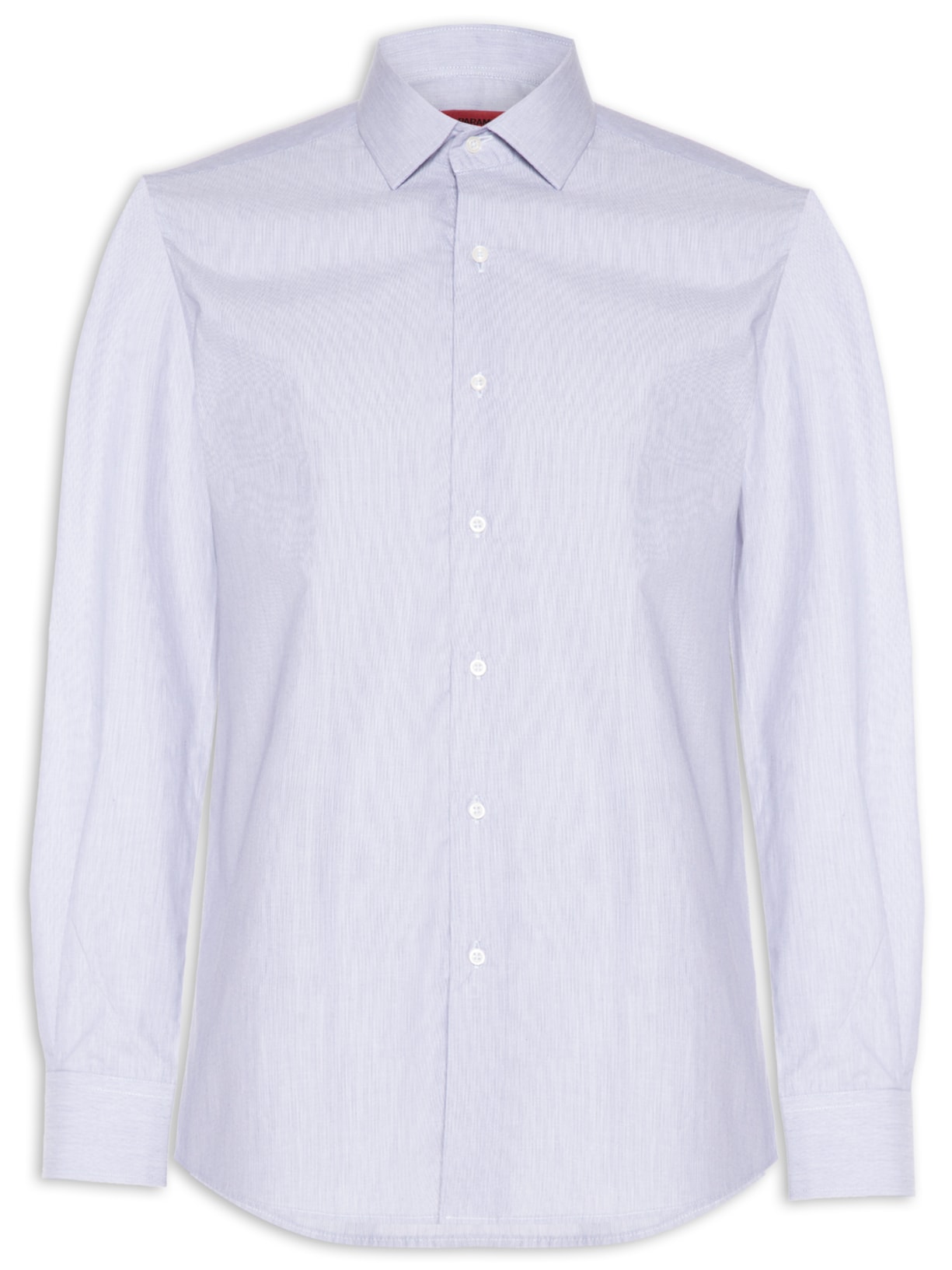 Camisa Masculina Manga Longa Algodão Extra - Azul