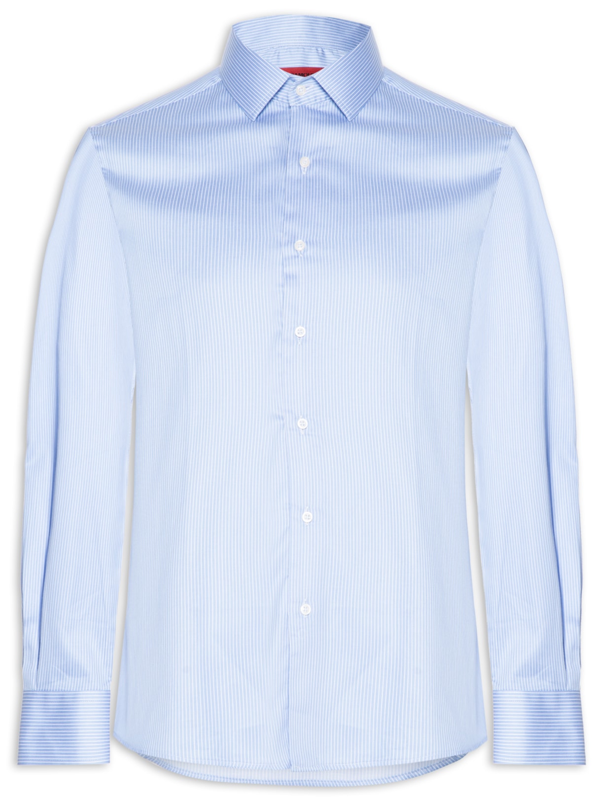 Camisa Masculina Manga Longa Algodão Extra - Azul