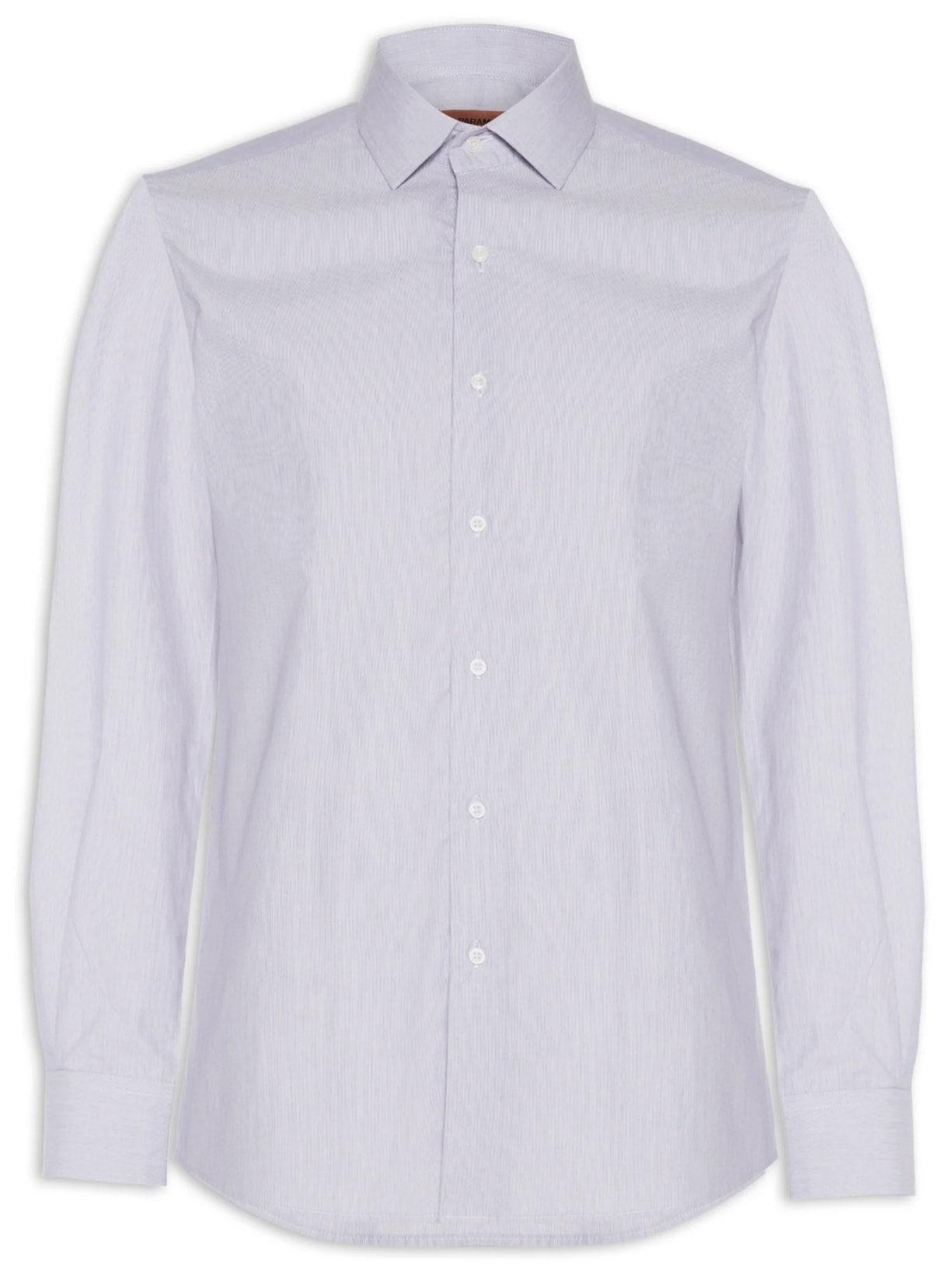 Camisa Masculina Manga Longa Algodão Extra Cinza Paramount Alfaiataria