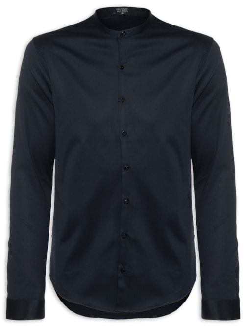 Camisa Masculina Manga Longa Austin - Azul