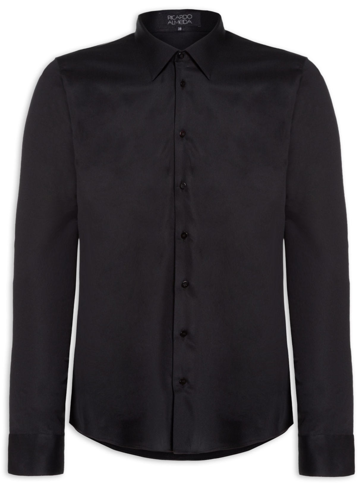 Camisa Masculina Manga Longa Austin B - Preto