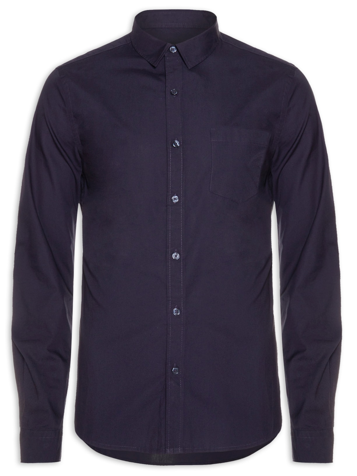 Camisa Masculina Manga Longa - Azul