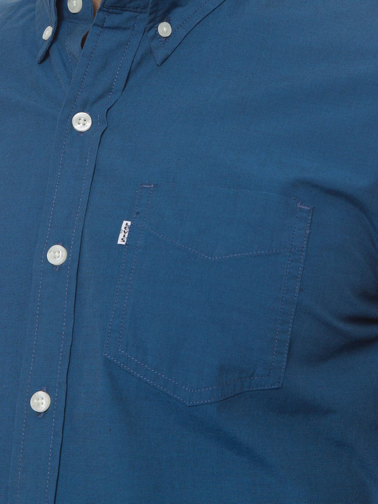 Camisa Masculina Manga Longa Azul Levi's