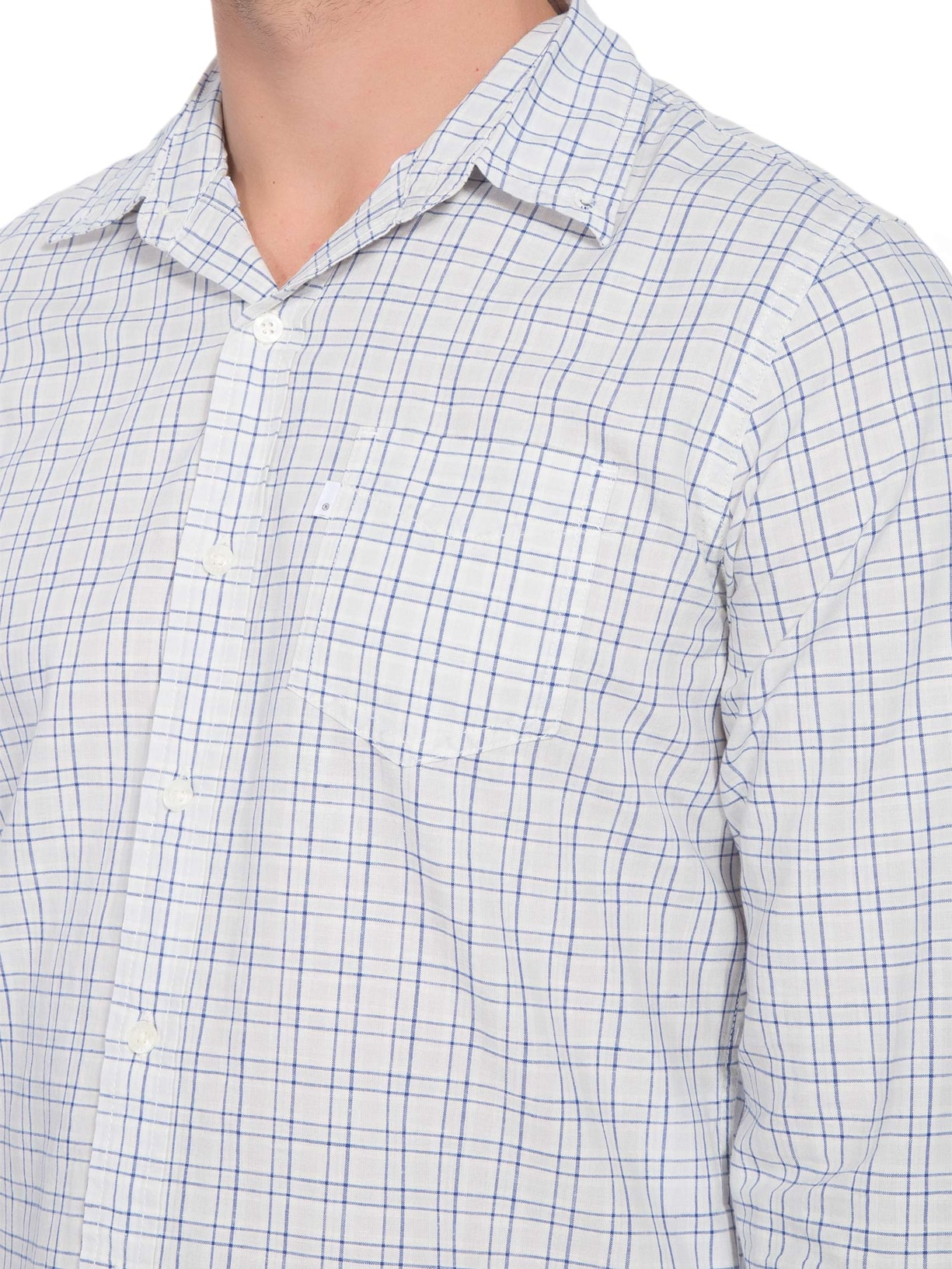 Camisa Masculina Manga Longa Azul Levi's