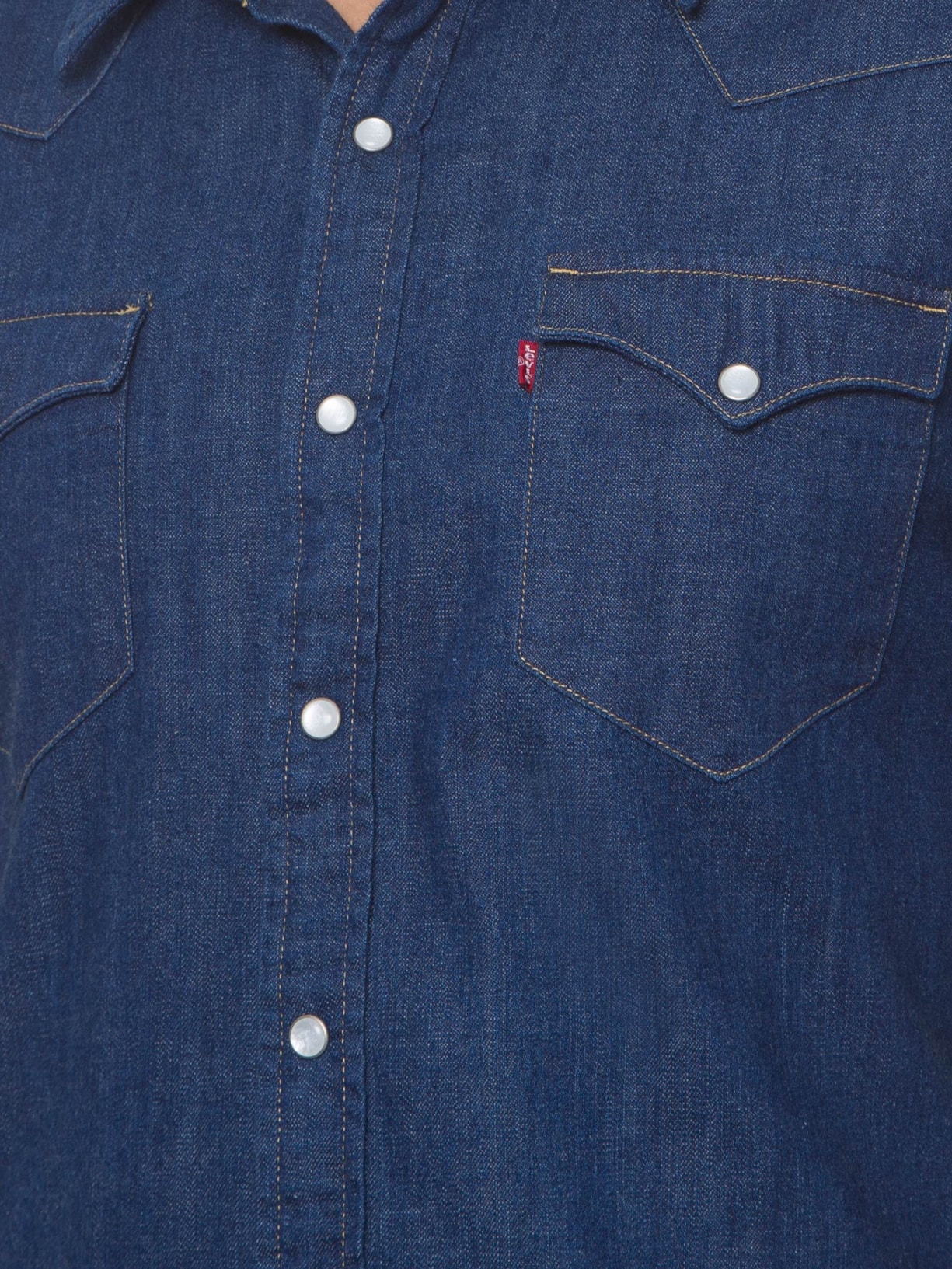 Camisa Masculina Manga Longa Azul Levi's