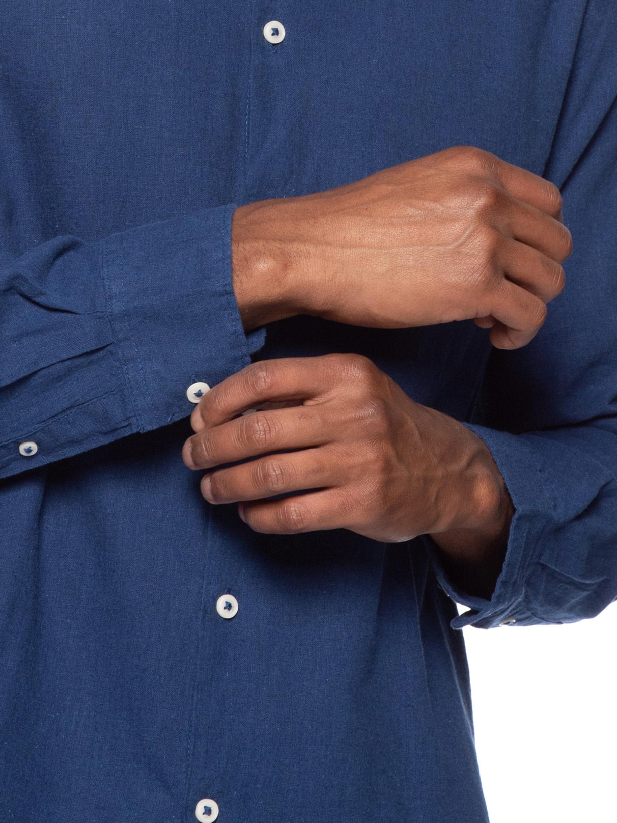 Camisa Masculina Manga Longa Azul Hering