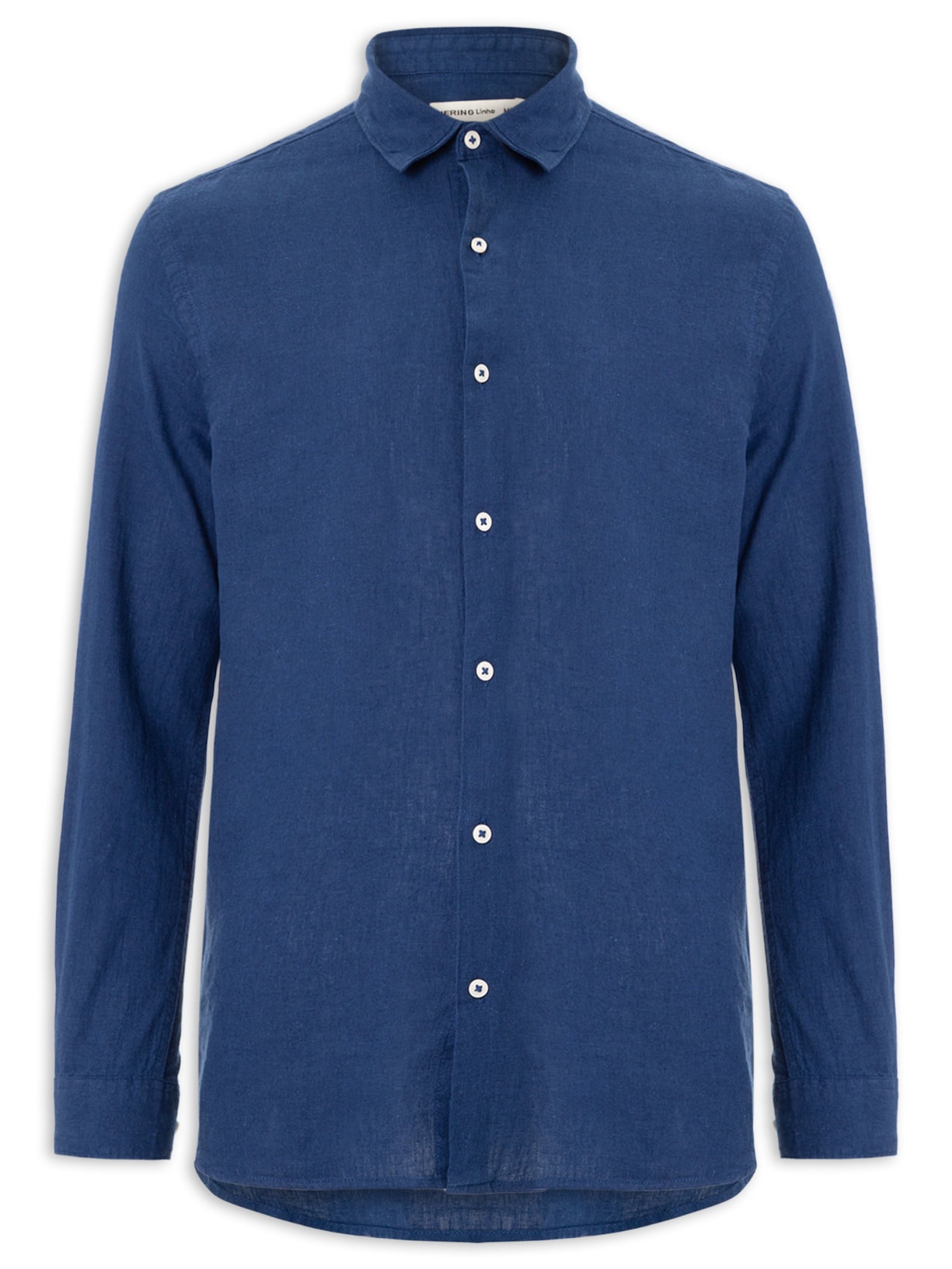 Camisa Masculina Manga Longa Azul Hering