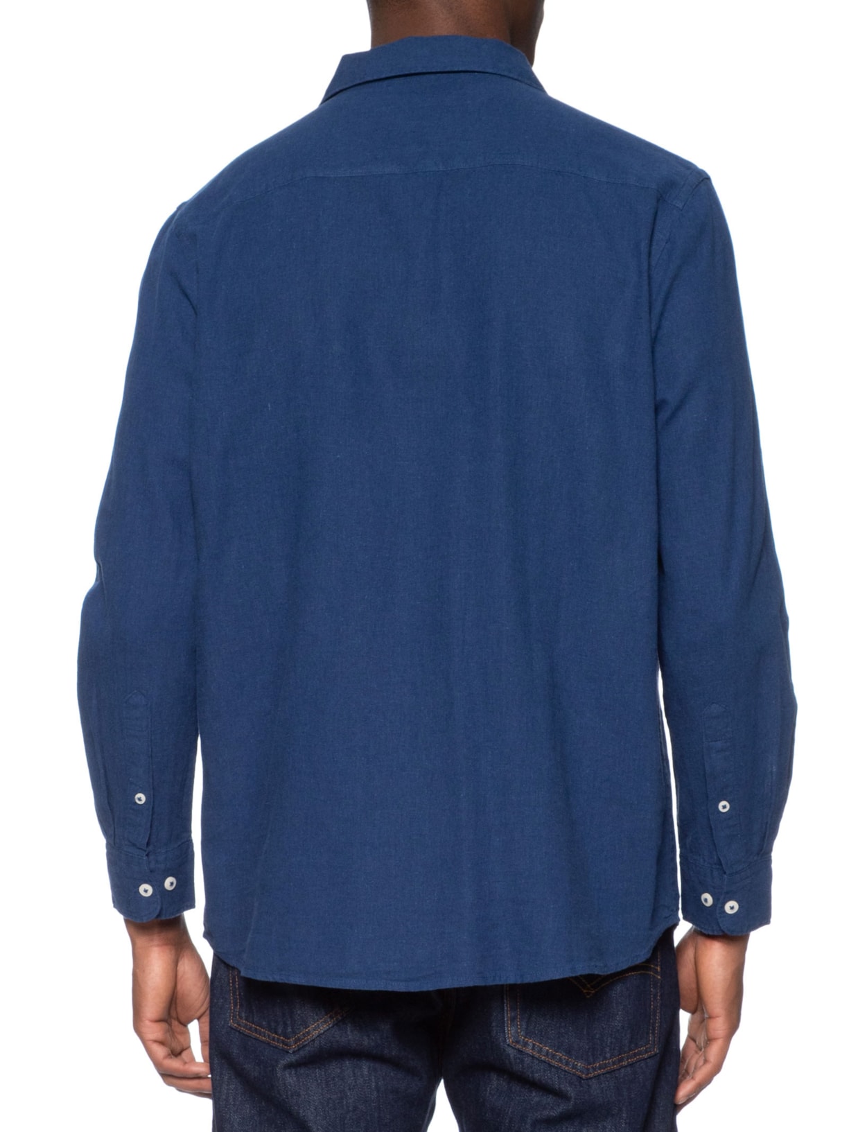 Camisa Masculina Manga Longa Azul Hering