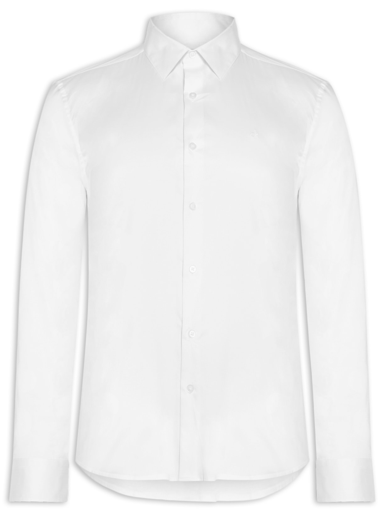 Camisa Masculina Manga Longa Básica - Branco