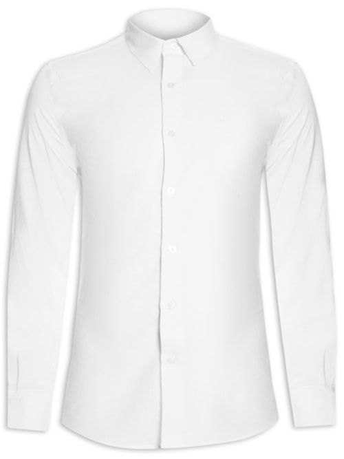 Camisa Masculina Manga Longa - Branco