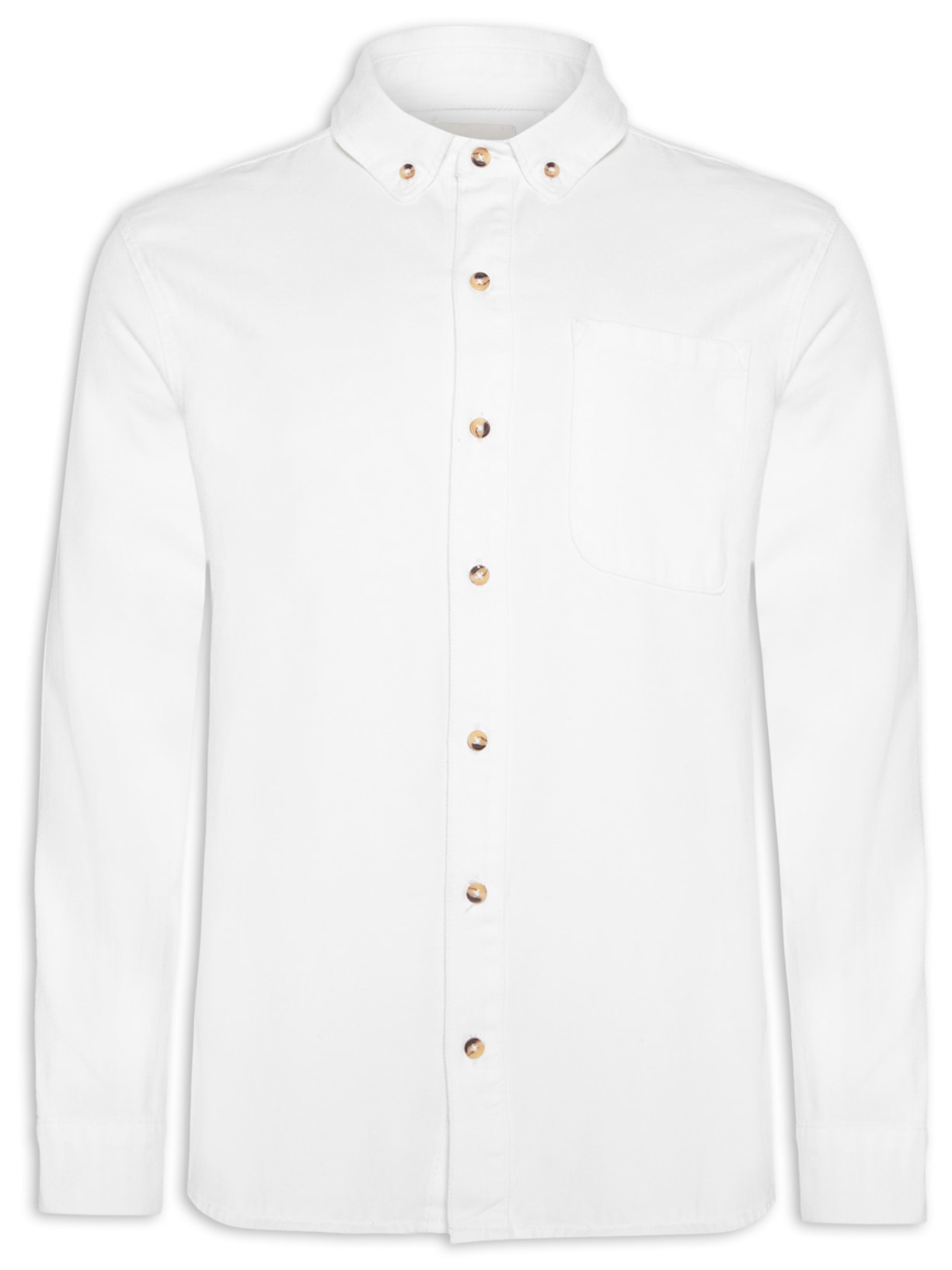 Camisa Masculina Manga Longa - Branco