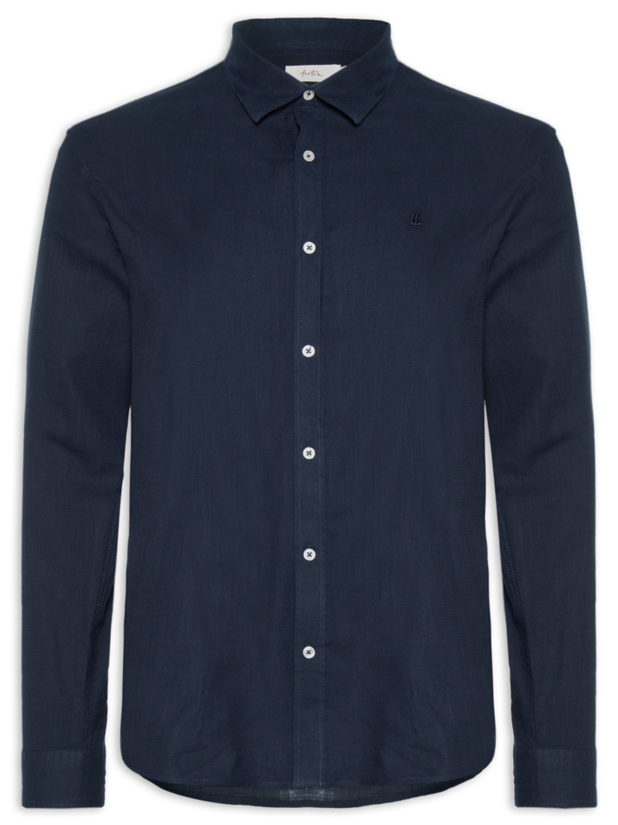 Camisa Masculina Manga Longa Búzios New - Azul