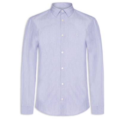Camisa Masculina Manga Longa Cerrado - Azul