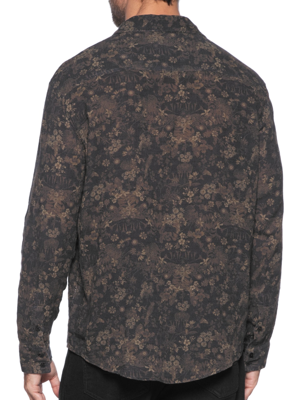 Camisa Masculina Manga Longa Ciclo Golden Preto Osklen