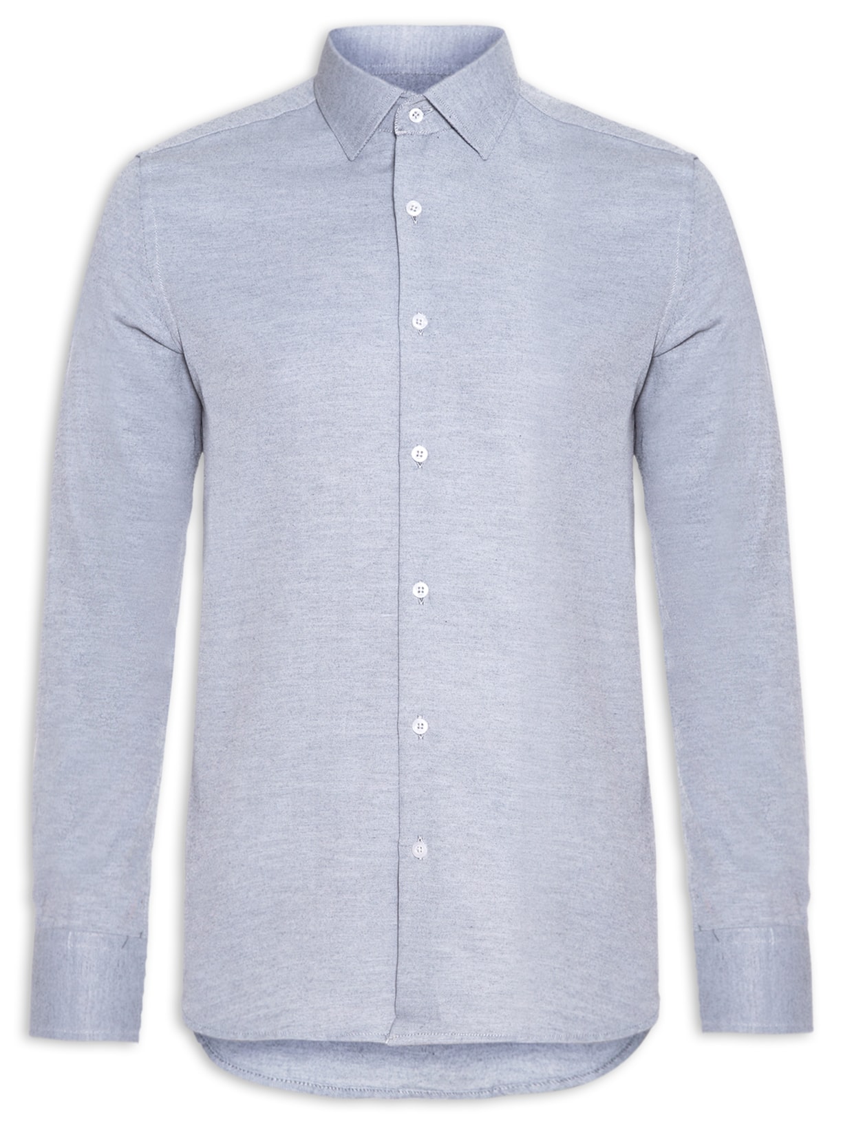 Camisa Masculina Manga Longa - Cinza