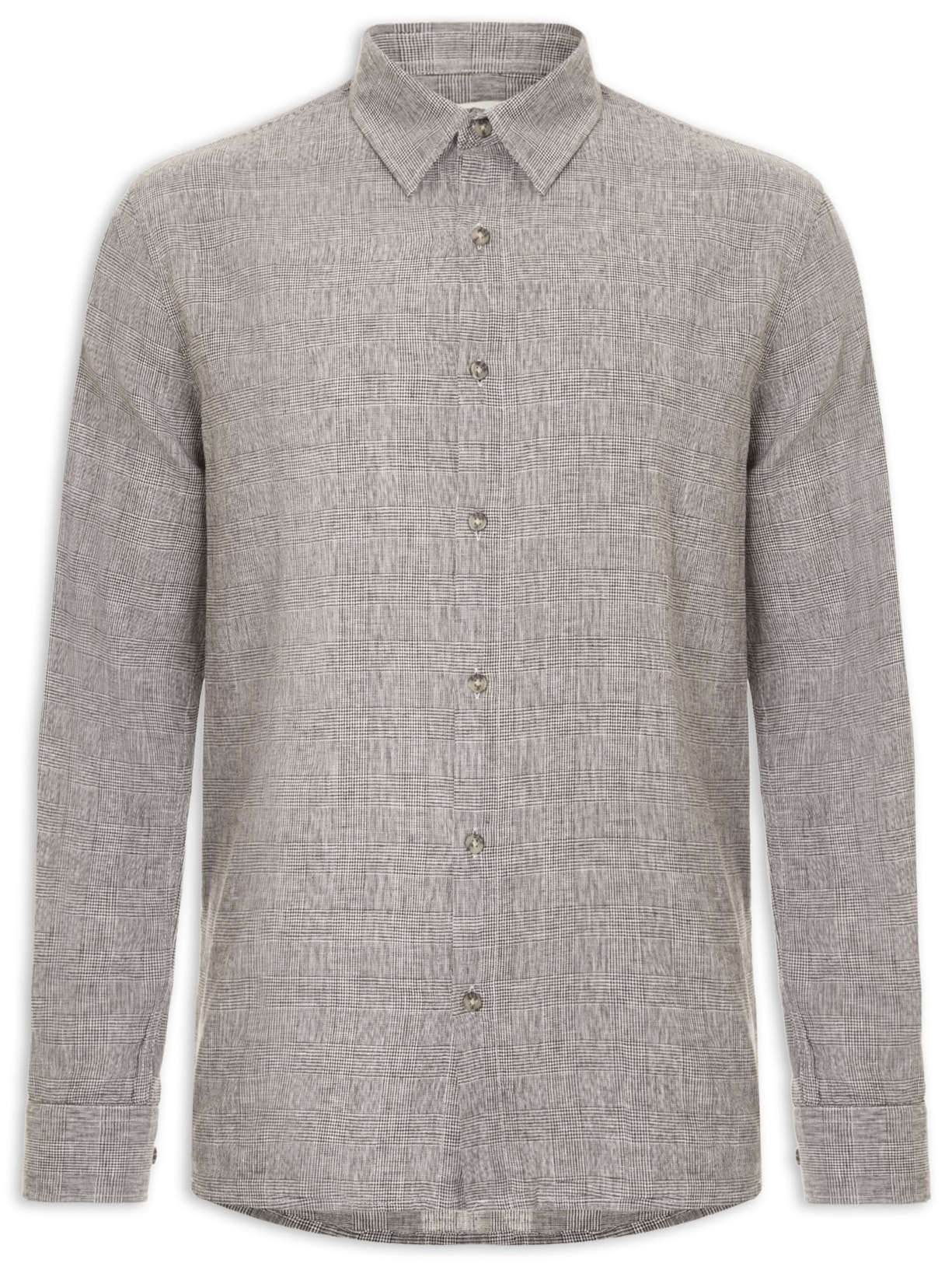 Camisa Masculina Manga Longa - Cinza