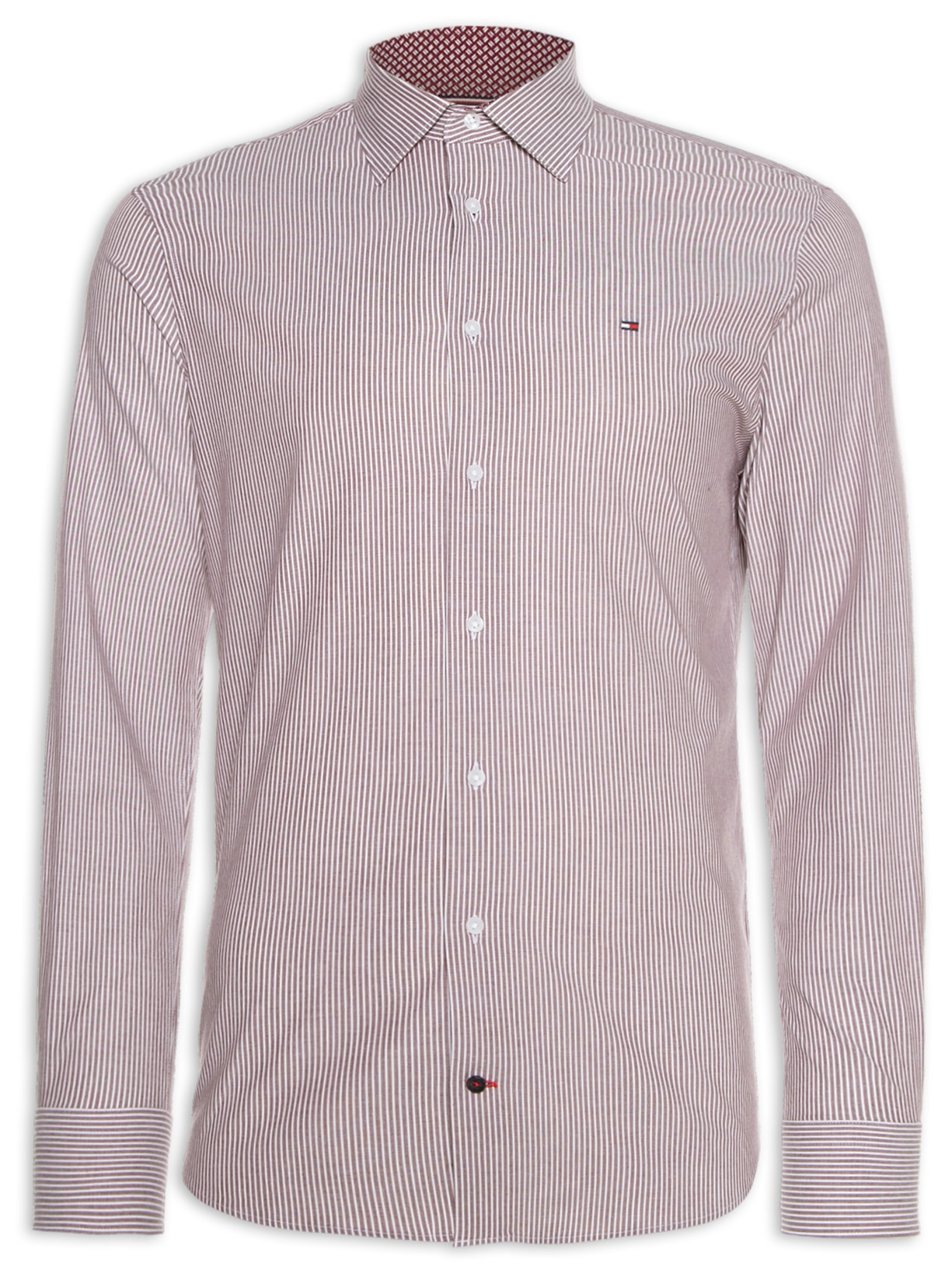 Camisa Masculina Manga Longa CL - Stretch Classs Stp Rf Shrt - Vermelho