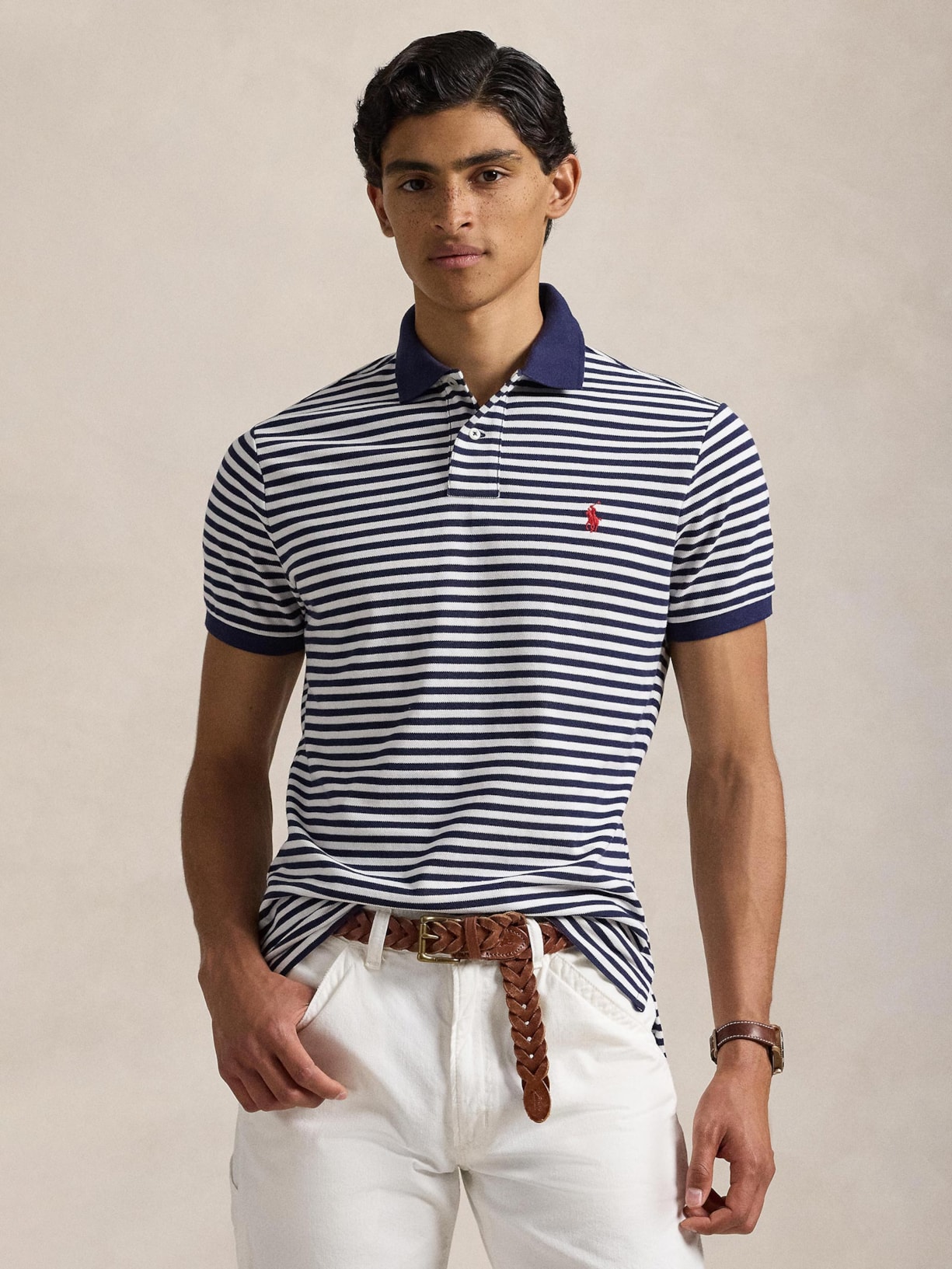 Camisa Masculina Manga Longa Classic Fit Indigo – Azul Polo Ralph Lauren