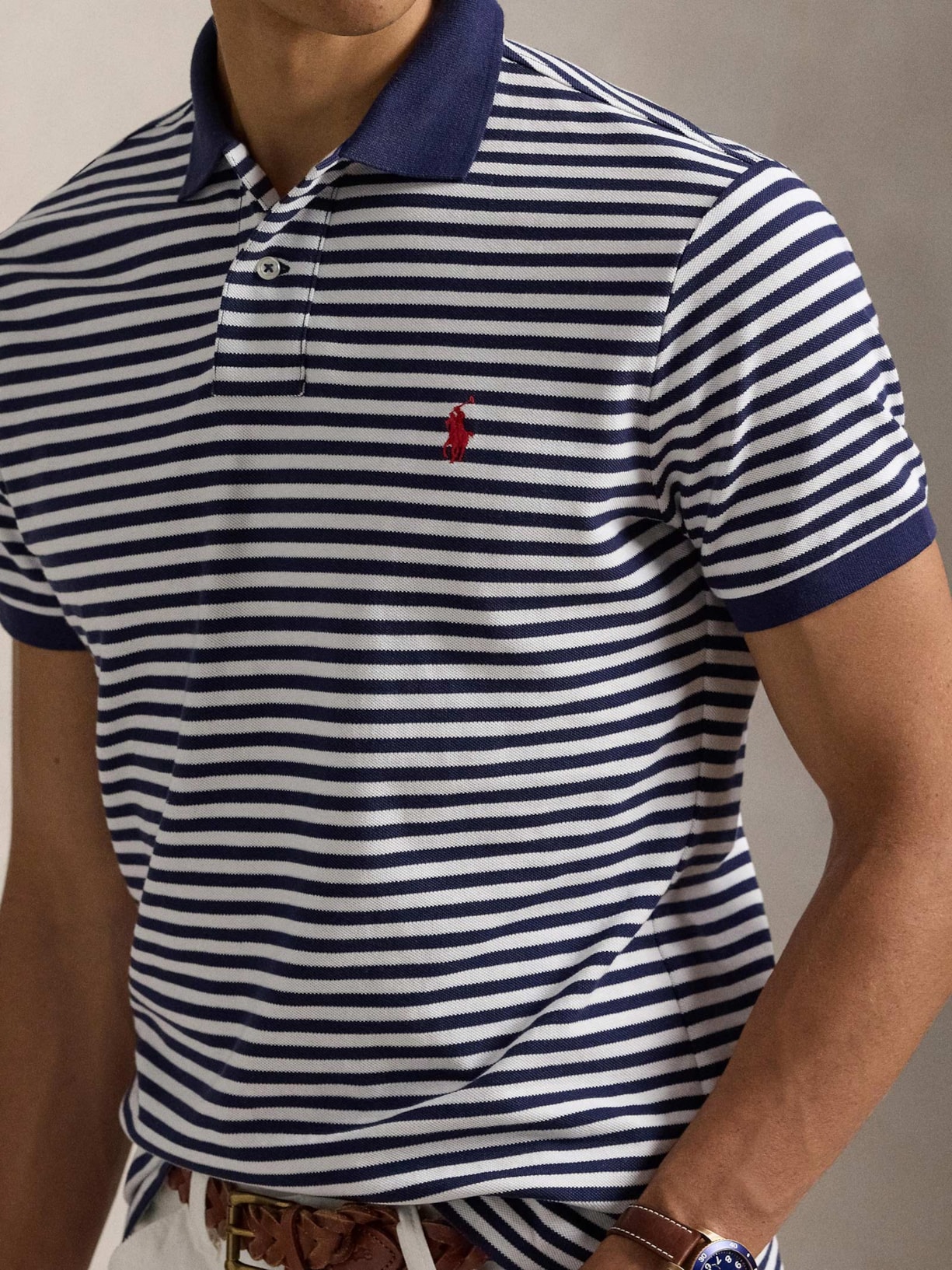 Camisa Masculina Manga Longa Classic Fit Indigo – Azul Polo Ralph Lauren