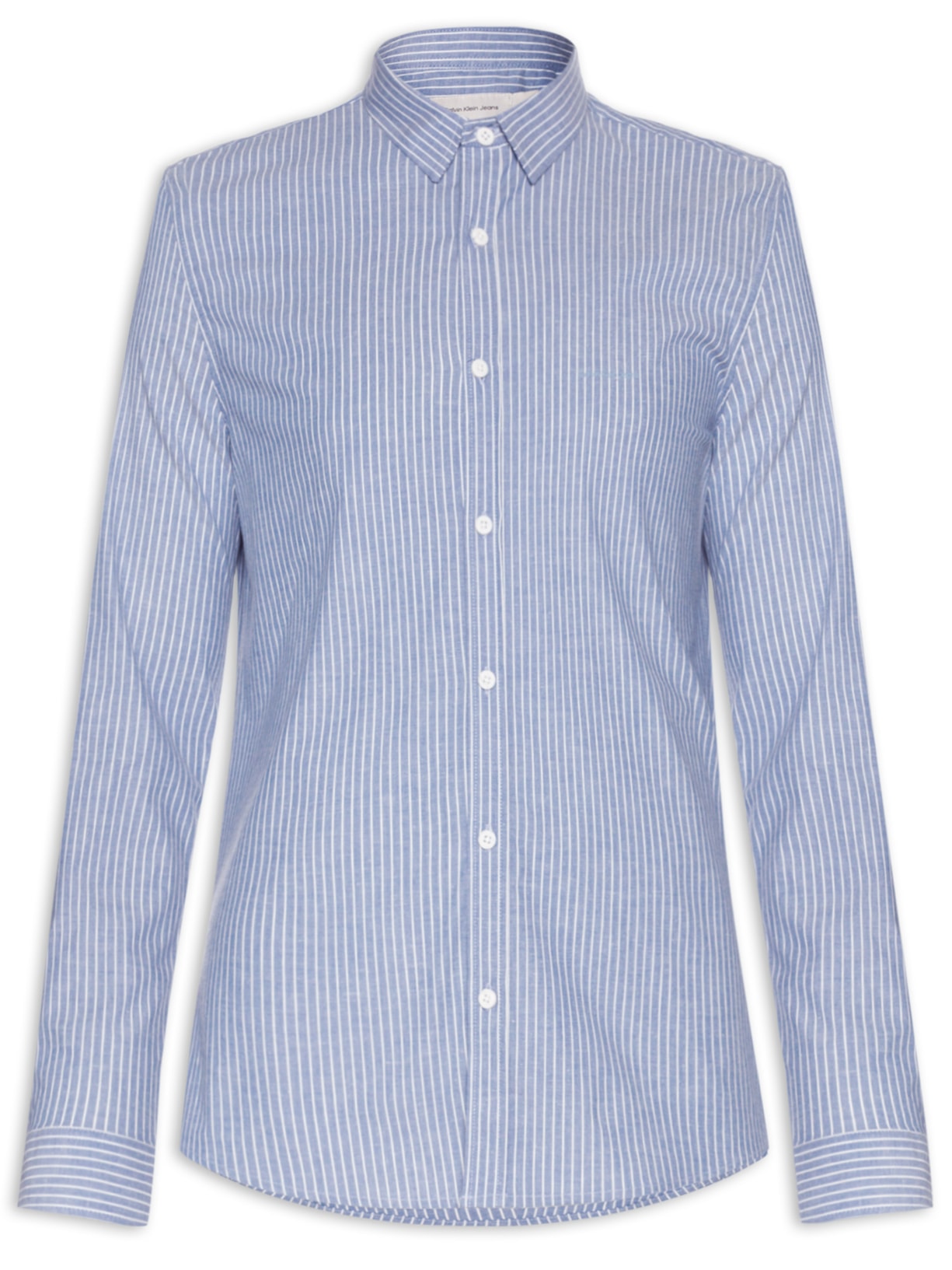 Camisa Masculina Manga Longa Classic Stripes - Azul