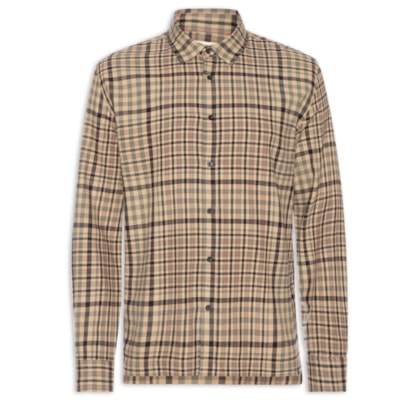 Camisa Masculina Manga Longa Cotton Vintage Wood - Verde