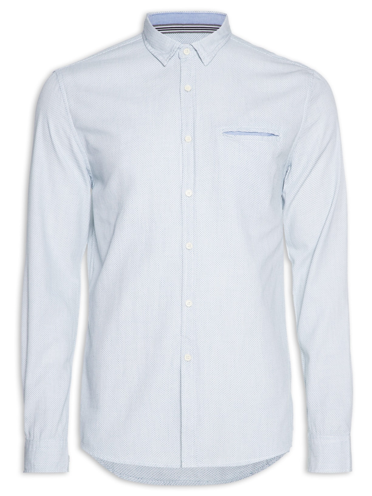 Camisa Masculina Manga Longa Cross Lines - Branco