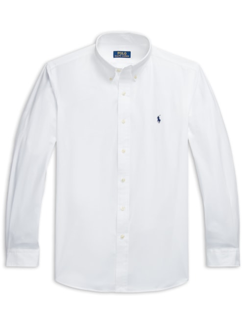 Camisa Masculina Manga Longa Custom Poplin Logo Bordado - Barnco