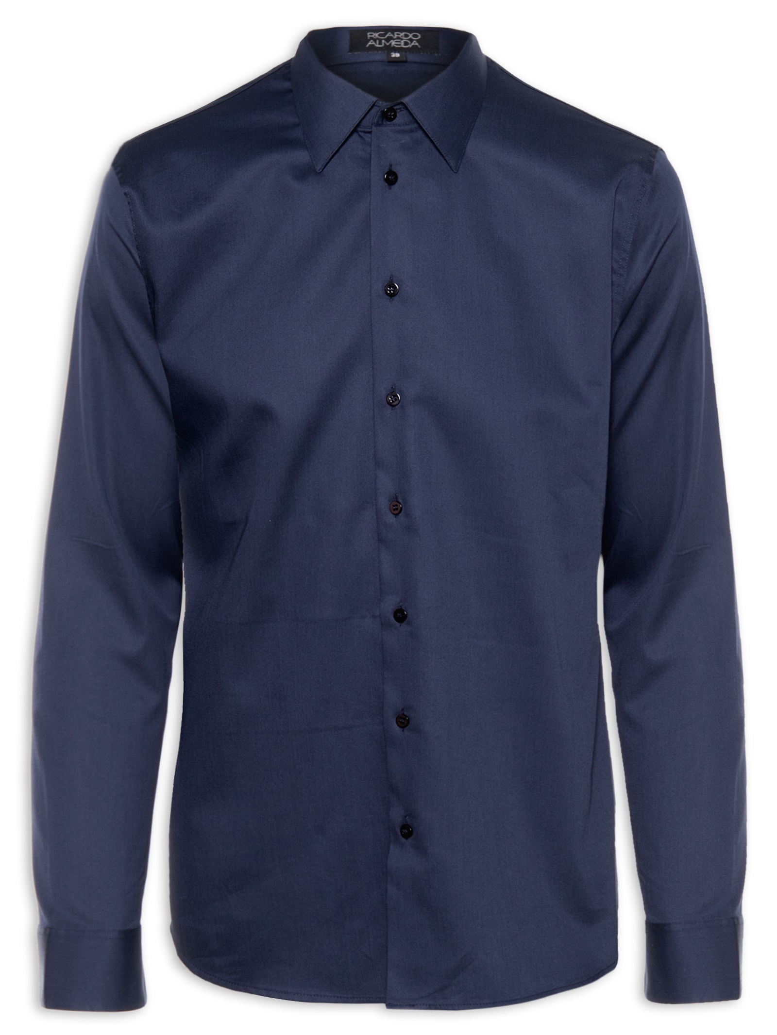 Ricardo Almeida - Camisa Masculina Manga Longa Dallas Cn07 Mpro - Azul