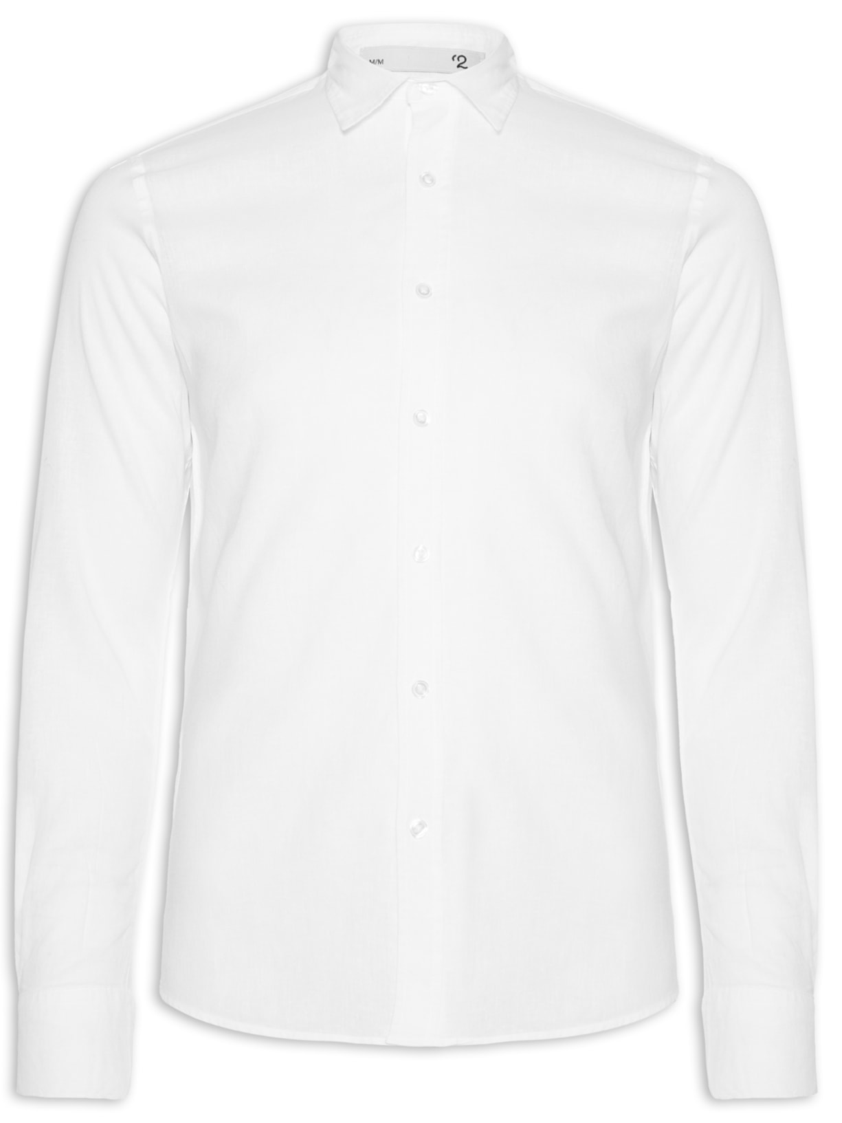 Camisa Masculina Manga Longa De Linho - Branco