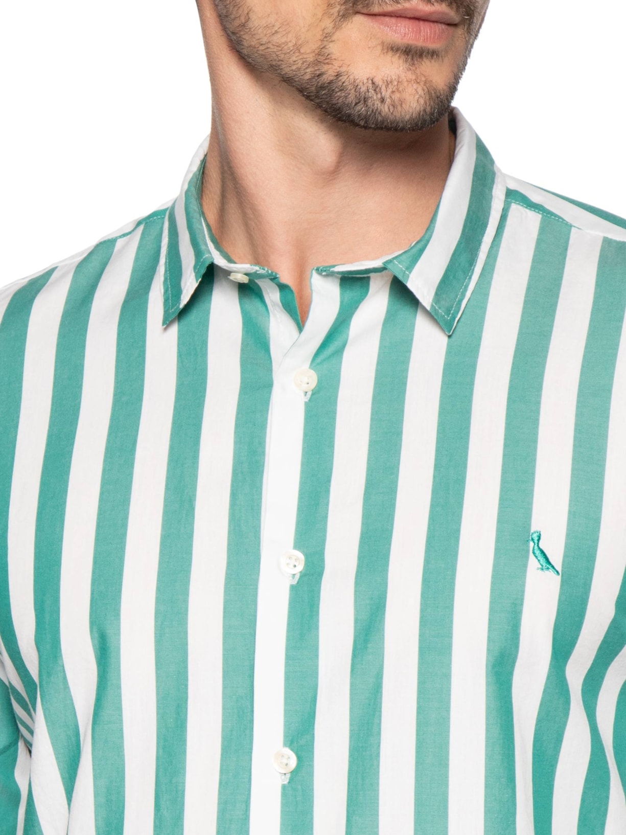 Camisa Masculina Manga Longa Erbe Co Verde Reserva