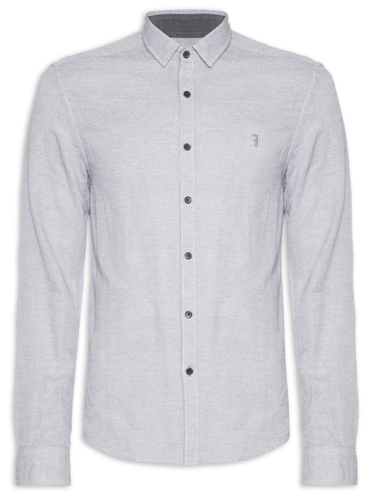 Camisa Masculina Manga Longa Gringed Black - Cinza