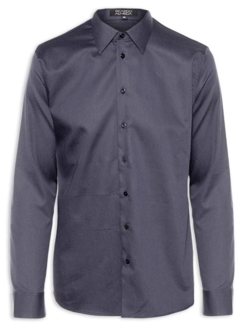 Camisa Masculina Manga Longa Hampt Ca14 Mpro Soc Co - Cinza