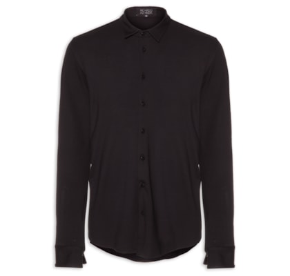 Camisa Masculina Manga Longa Heaven - Preto