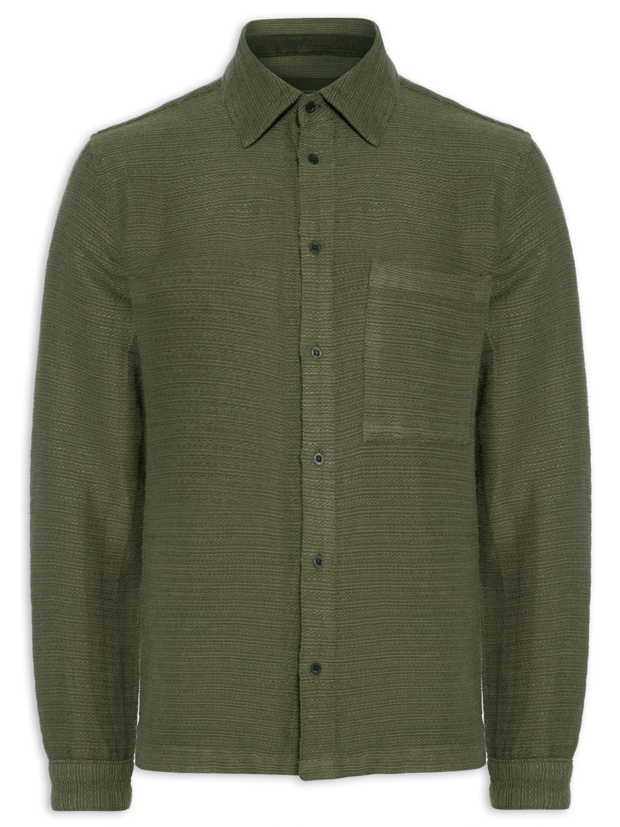 Camisa Masculina Manga Longa Juta - Verde